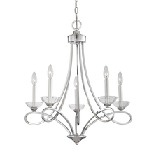 Eurofase 23097-018 - Volte, 5Lt Chand, Polish Nickel